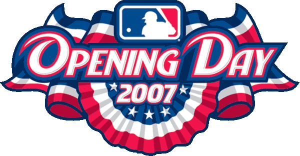 MLB Opening Day 2007 Primary Logo iron on heat transfer